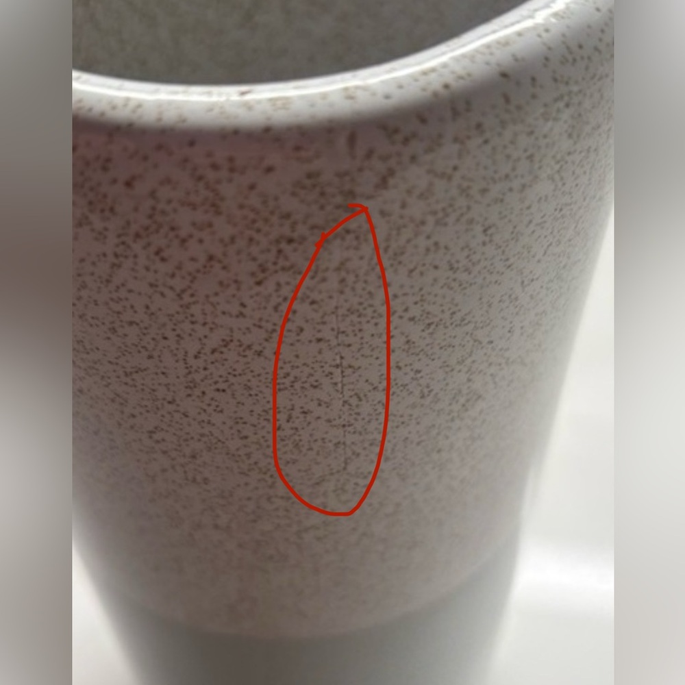 Pier 1 Imports Teal & White Vase - Picture 4 of 4